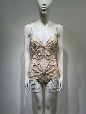 ED2609 Luxury Jumpsuit for Women's Sensual Performance Featuring Water Diamond Butterfly Game Set