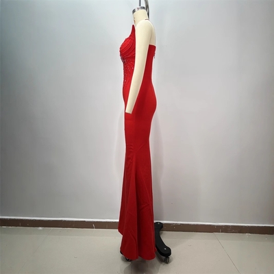 ED2704 Women's Evening Dress Sleeveless Dance Party Dress Bride Wedding Gown None Printing Method Guangdong Production