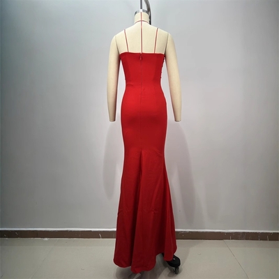 ED2704 Women's Evening Dress Sleeveless Dance Party Dress Bride Wedding Gown None Printing Method Guangdong Production