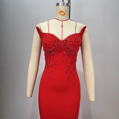 ED2704 Women's Evening Dress Sleeveless Dance Party Dress Bride Wedding Gown None Printing Method Guangdong Production