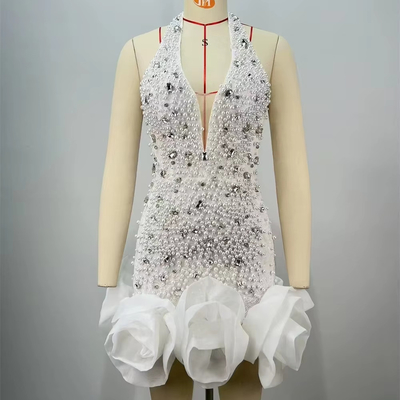 ED2712 Women's Fashionable Luxurious Elegant Mini Christmas Dress Natural Waistline Guangdong-Manufactured and Designed