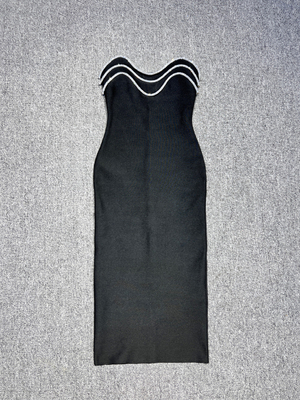 SB3378 Kimshein end Women's Cocktail Dress Extra Long Off-shoulder Sleeveless Slim Bandage Dress Elegant 300 Pieces