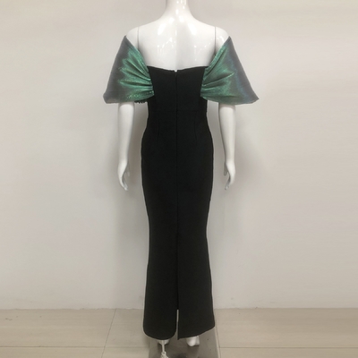 SB3371 Kimshein End Fashion Off-Shoulder Dress with Pearl Embellishments Built-in Bra and Customizable Logo Position