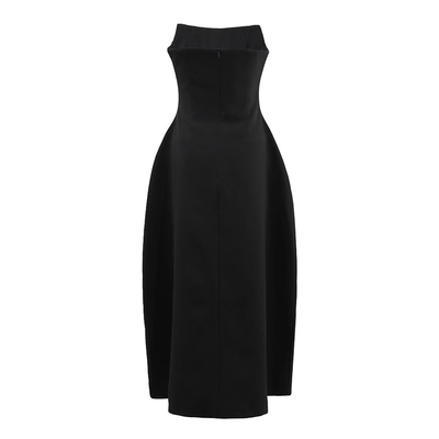 SB3360 Exquisite Strapless Evening Dress for Women Featuring Built-in Bra and Pearl Embellishments