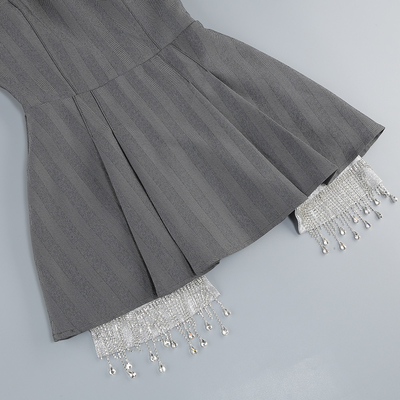 SR2348 Luxurious Spring and Autumn Jacket for Women Office Wear Two-Piece Set Polyester Cotton Fabric 400g Weight