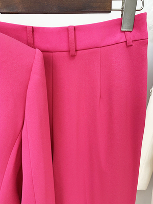 Formal Style SR2280 Pink Women Business Office Suit Pants Formal Suit Jacket Two-Piece Set for Work Business Attire