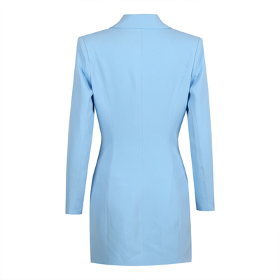Sexy Role Play Dress BA2217 Women's Formal Luxury Sports Jacket Elegant Blue Mini Jacket Dress Crystal Tight-Fitting Clothing