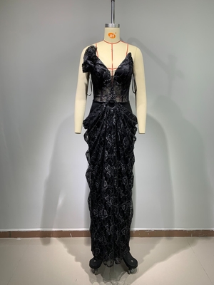 ED2701 Fashionable Hot Lace Dress for Women Elegant and Sensual Evening Gown without Shoulder Strap