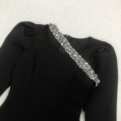 LS2621 Kimshein Long Sleeve Maxi Crystal Ball Gown Bandage Dress for Women Elegant and Stylish 600 Pieces