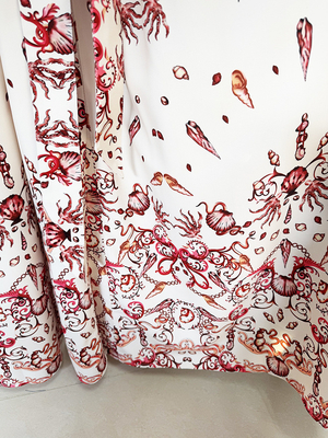 LS2626 Long Sleeve Sexy Maxi Dress for Women Elegant Party Floral Print Daily Life Dress