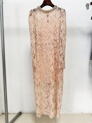 LS2623 Spring/Summer Women's Crystal Lace Ball Gown Dress for a Sophisticated and Glamorous Occasion