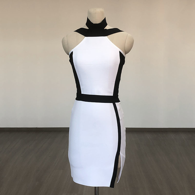 SS2306 Kimshein 2-Piece Sexy Sleeveless Bandage Summer Bodycon Mini Skirt Set for Parties without Decor from Guangdong