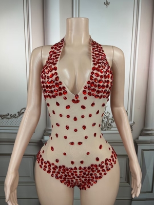 Kimshein Summer Women's Clothing Handmade Crystal Bikini with Intelligent Tracking Support and Backless Design AD1530