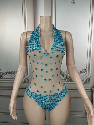 Kimshein Summer Women's Clothing Handmade Crystal Bikini with Intelligent Tracking Support and Backless Design AD1530