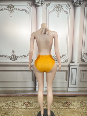 Kimshein Summer Women's Clothing Handmade Crystal Bikini with Intelligent Tracking Support and Backless Design AD1530