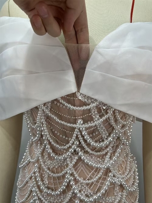 7-Day Fast Sampling Elegant Mini Pearl Dress for Women's Summer Party Evening Dress Sexy Women's Dress ED2703