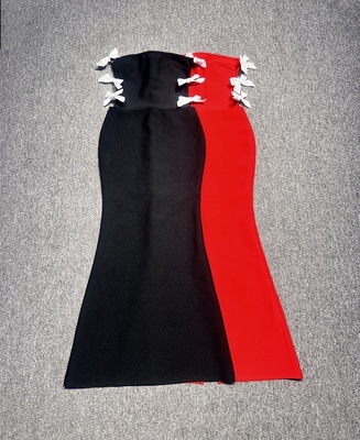 220g Women's Fashion Club Long Strapless Dress for Ladies Party Bandage Dress in Fashion Dress Style Stylish and Elegant