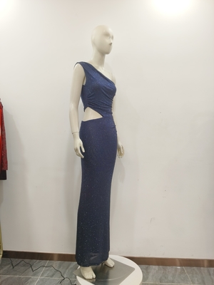 Other Collar SB3343 Women's Summer Dress with Beaded Evening Gown and Elegant Design Washable Fabric