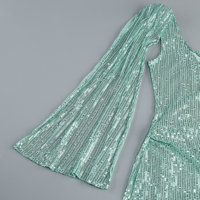 Stunning Green Satin Maxi Dress Sleeveless and Glamorous for Women's Sophisticated Events