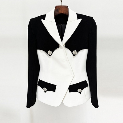 Knitted Fabric Women's Plus Size Coat 's Latest Fashionable Autumn Winter Jacket for Office and Sports