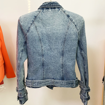 7 Days Fast Sampling V-Neck Zipper High Street Jacket for Women in 2021 Autumn and Winter Intelligent Tracking Supported