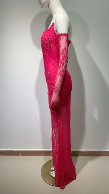 ED2689 Fashion Classic Long Dress Elegant and Sensual Lace Evening Gown for Women's Birthday Party Outfit