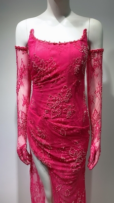 ED2689 Fashion Classic Long Dress Elegant and Sensual Lace Evening Gown for Women's Birthday Party Outfit