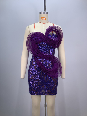 7-Day Fast Sampling ED2691 Kimshein Fashionable Sequin Strapless Mini Evening Dress for Upscale Occasions and Celebrations