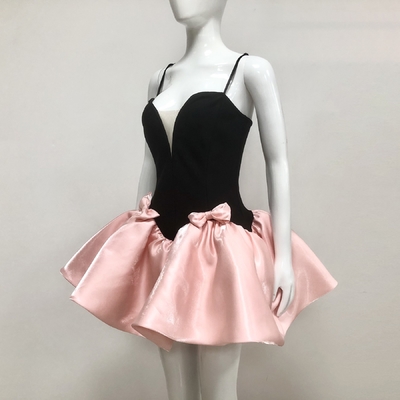 SB3339 Cute Boutique Women's Clothing Sexy Sleeveless Mini Birthday Party Dress Lovely Bubble Bandage Bodycon Dress