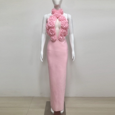 Water Washed Sexy Backless Bodycon Dress for Adult Women's Age Group SB3338 Summer Floral Made in Elegant Bandage Dress