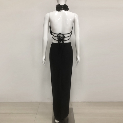 Water Washed Sexy Backless Bodycon Dress for Adult Women's Age Group SB3338 Summer Floral Made in Elegant Bandage Dress