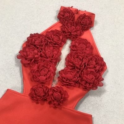 Water Washed Sexy Backless Bodycon Dress for Adult Women's Age Group SB3338 Summer Floral Made in Elegant Bandage Dress