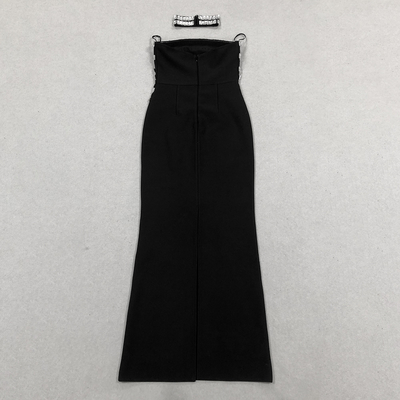 Other Popular Elements Luxury Women's Tight Sexy Sleeveless Dress Crystal Bandage Party Dress Elegant SB3331