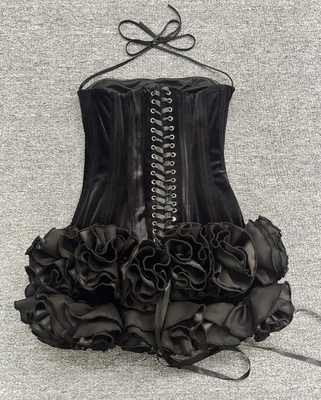 SB3060 Kimshein Mini Sleeveless Dress Fashionable and Sophisticated Evening Gown for Women Made of Polyester/Cotton