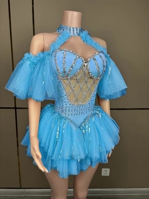 AD2114 Girl's Front Vest Lolita Sweet Princess Dress Party Wear Backless Neck Off Shoulder Mini Dress 100 for Snowmobile
