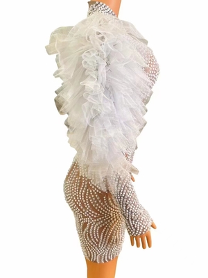 kimsheinfashion AD1895 end Performance Mini Dress for Women at Sexy Nightclubs and Elegant Pearl Birthday Celebrations