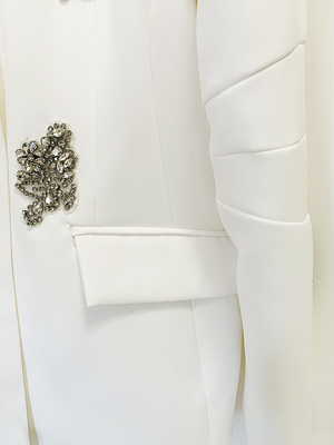 European and American Style Full Sleeve Crystal Embellished Fashion Two-Piece Set SR2339 with Eco-Friendly Craftsmanship