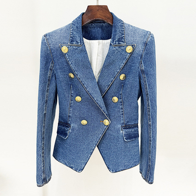 SR2331 Kimshein Denim Jacket and Skirt Set for Women's Party Outfit Two-Piece Twin Pack