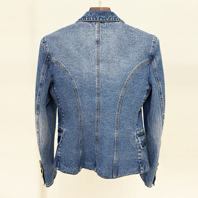 SR2331 Kimshein Denim Jacket and Skirt Set for Women's Party Outfit Two-Piece Twin Pack