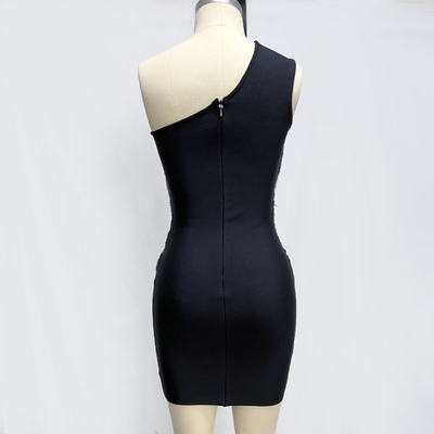 Crystal Decoration Short Mini Bandage Dress for Women Other Length ED2673 Kimshein Fashionable Sexy Women's Clothing