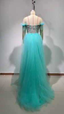 Logo Customized Craft Embossing Weaving Method Loom ED2674 Fashion Women's Dress for Party
