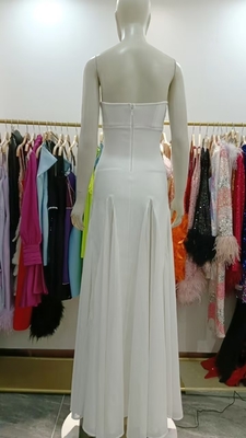 SB3307 Single Shoulder Solid Color Slim Bandage Dress for Birthday Party Summer Fashion Dress Made of Polyester Material