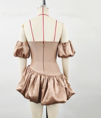 SB3301 Kimshein Fashion Party Dresses Off the Shoulder Sleeveless Mini Bandage Dress with a Tight Fit Made in Guangdong
