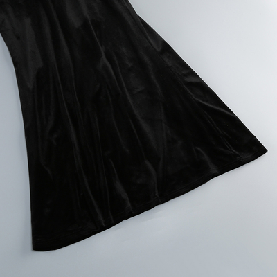 LS2601 Diamond Water Diamond Velvet Swan Velvet Dress Elegant Long Dress for Women Customizable Logo/Graphic Customization Supported