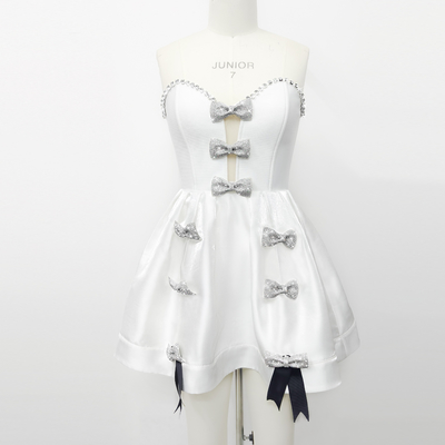 SB3324 Off-Shoulder Crystal Mini Dress Intelligent Tracking Supported for Fashionable and Sexy Party