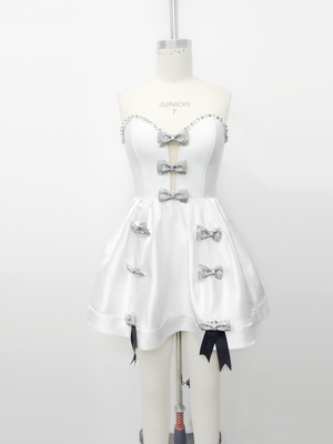 SB3324 Off-Shoulder Crystal Mini Dress Intelligent Tracking Supported for Fashionable and Sexy Party
