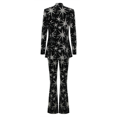 SR2315 Two-Piece Set Spring Fashion Must-Have for Women Featuring American Style and Beaded Details