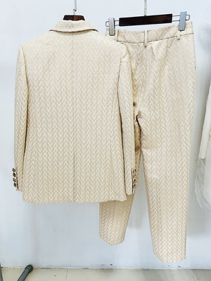 SR2300 Kimshein Spring Two-Piece Women's Business Suit Regular Sleeves and Polyester/Cotton Fabric for Professional Look