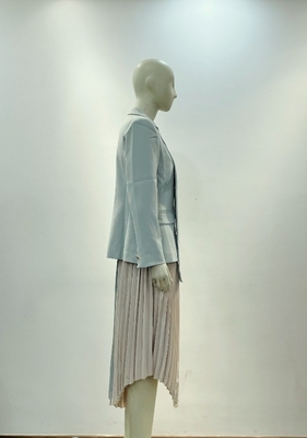 SR2302 Kimshein Fashion Spring/Summer Two-Piece Set Long-Sleeved Blouse and Pleated Skirt with Intelligent Tracking Support