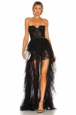 SS2246 Luxury Two-Piece Women's Summer Double-Layer Mesh Bodycon Dress Perfect for Summer Casual Outings and Events